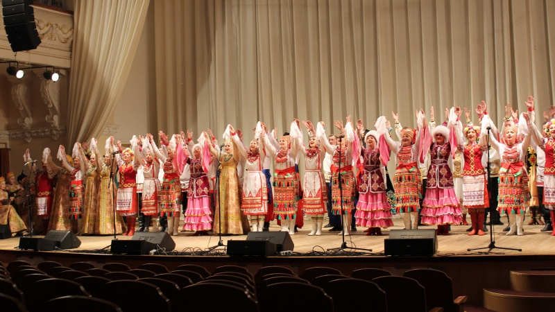 Концерт Оренбургского хора в Москве