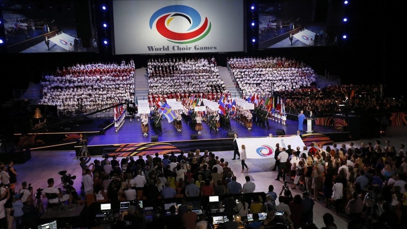 В торжественном открытии IX Всемирных хоровых игр принял участие детский хор 