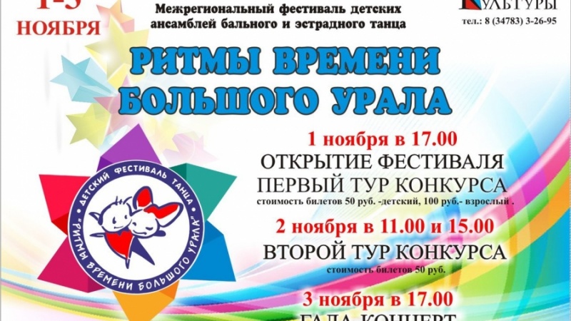 Межрегиональный фестиваль детских ансамблей бального и эстрадного танца «Ритмы времени Большого Урала»