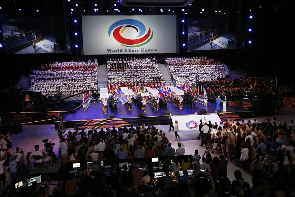 В торжественном открытии IX Всемирных хоровых игр принял участие детский хор 