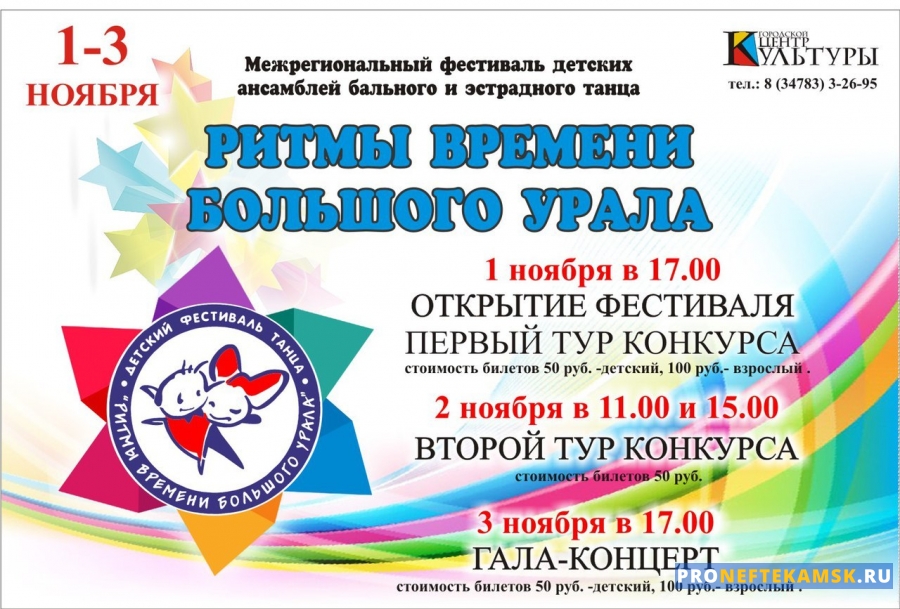 Межрегиональный фестиваль детских ансамблей бального и эстрадного танца «Ритмы времени Большого Урала»