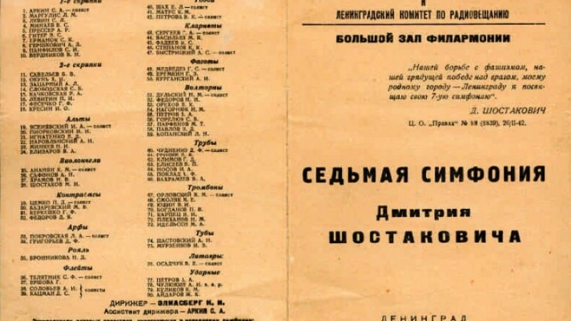 80 лет назад в блокадном Ленинграде прозвучала Седьмая симфония Шостаковича
