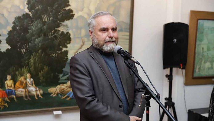 Евгения Шевченко поздравила Анатолия Шлеюка с юбилеем