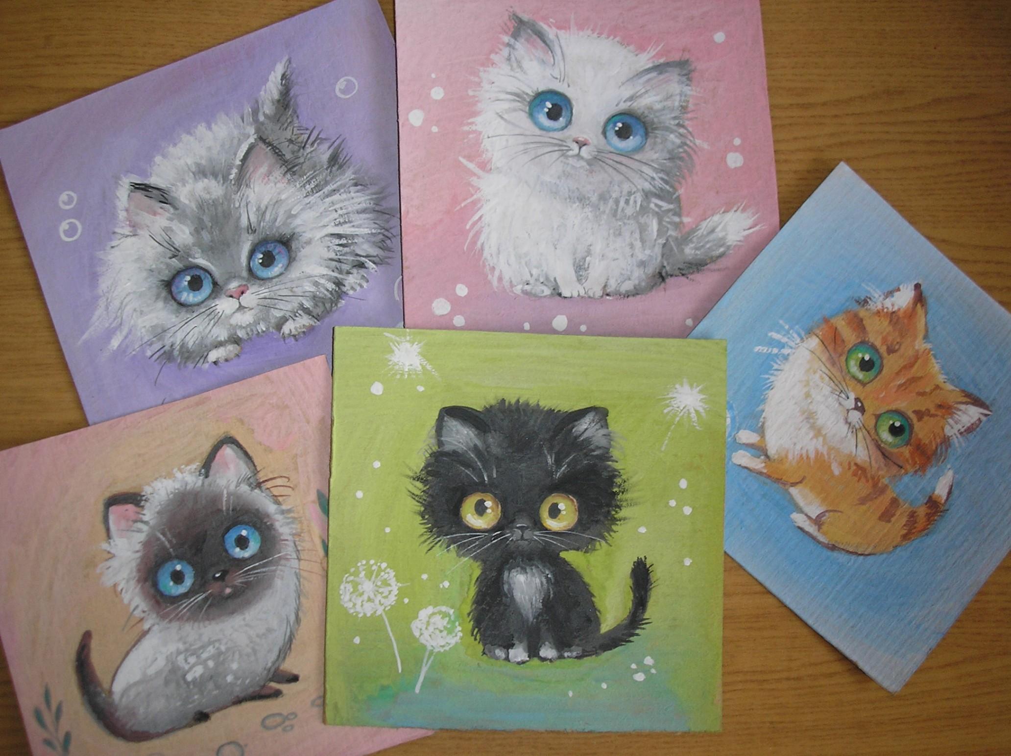 Мастер-класс «Рисуем кошек»