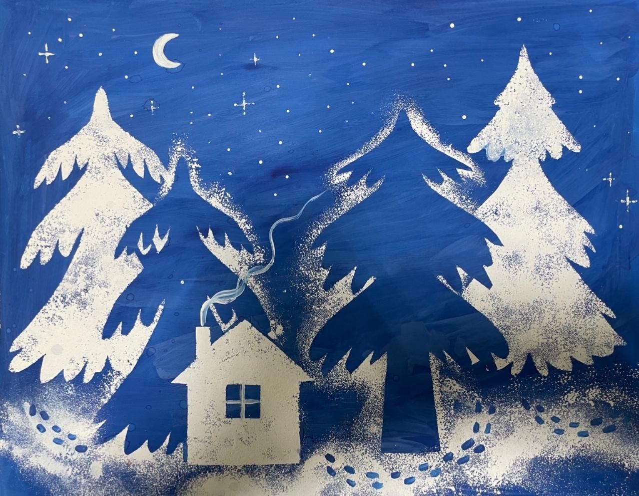 Мастер-класс «Силуэт зимы»