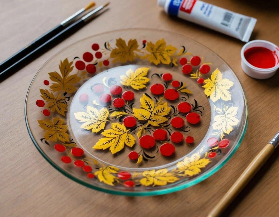 Мастер-класс «Народные мотивы в витражной росписи»