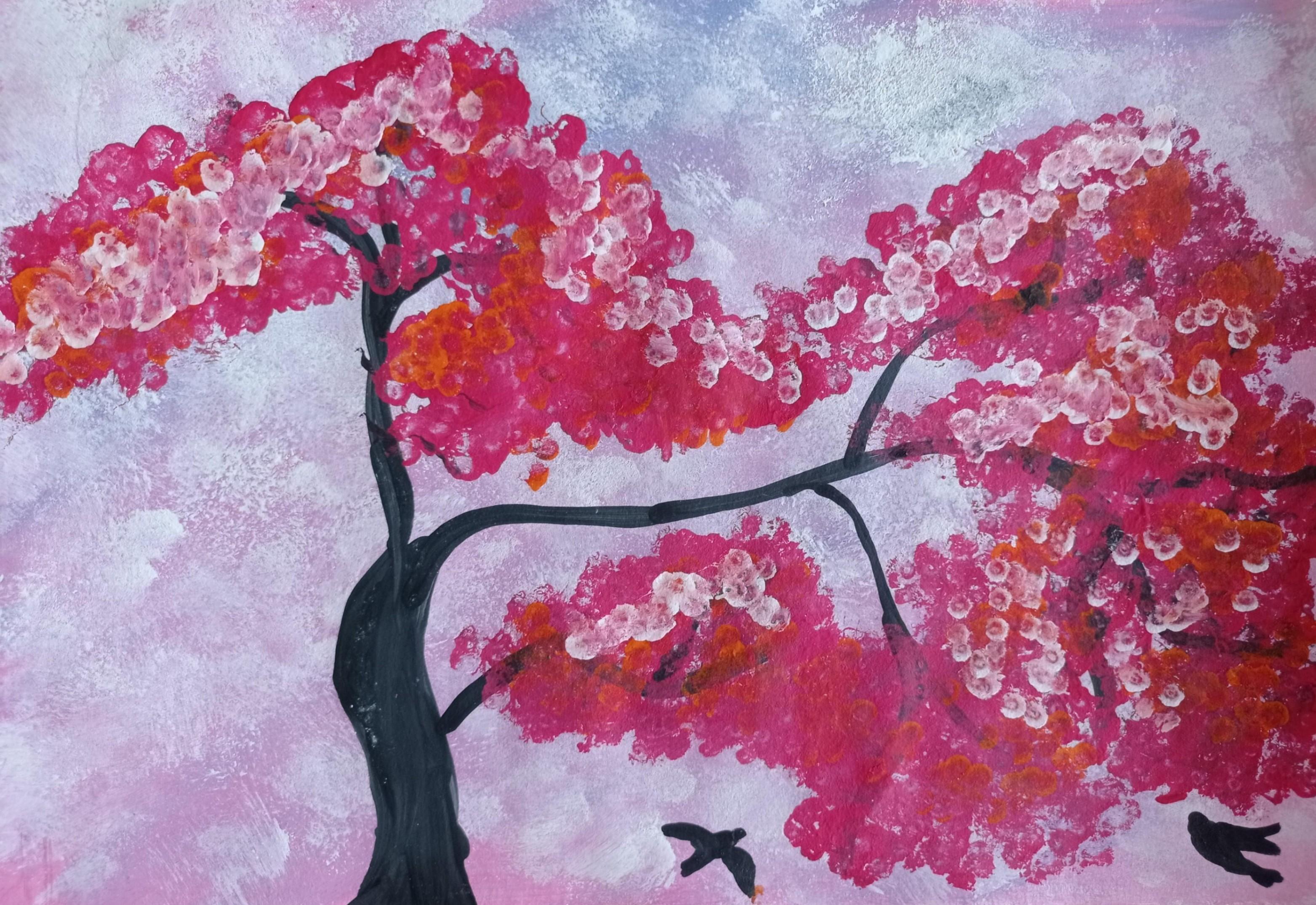 Мастер-класс «Весенний пейзаж»