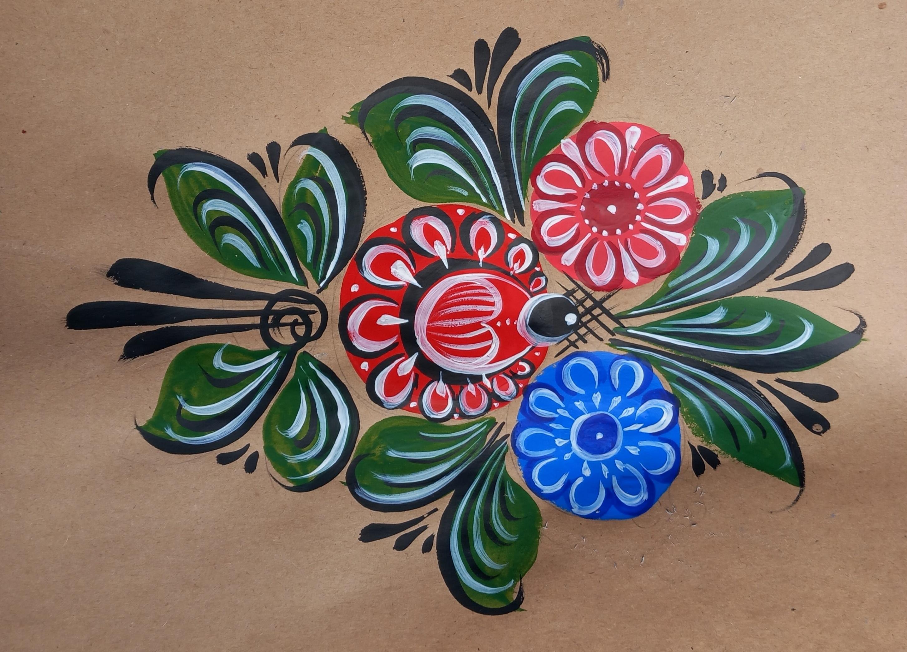 Мастер-класс по живописи «Городецкий букет»