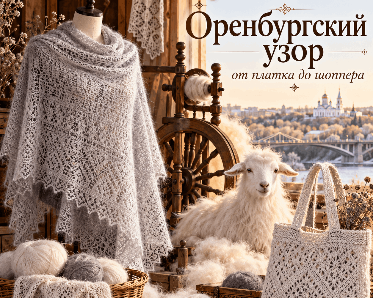 Интерактивная кружевная выставка «Оренбургский узор: от платка до шоппера»